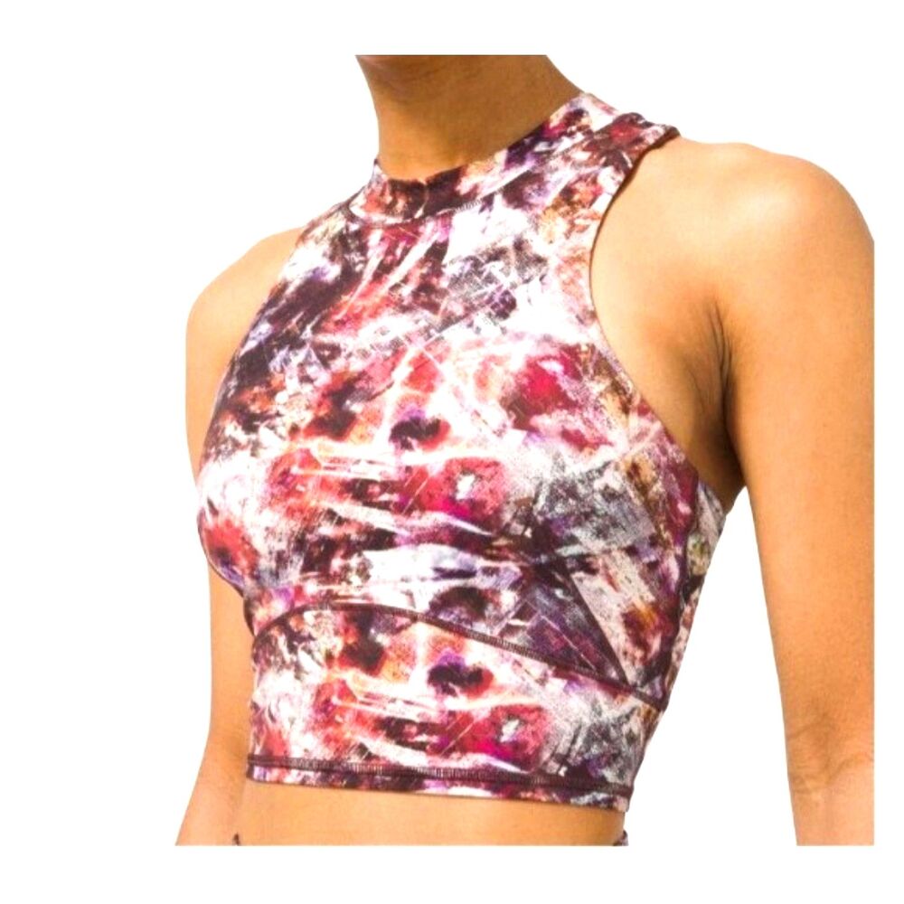 Lululemon Cropped Tank Size 6 Urbantricity Multi/Terracotta - Size Small